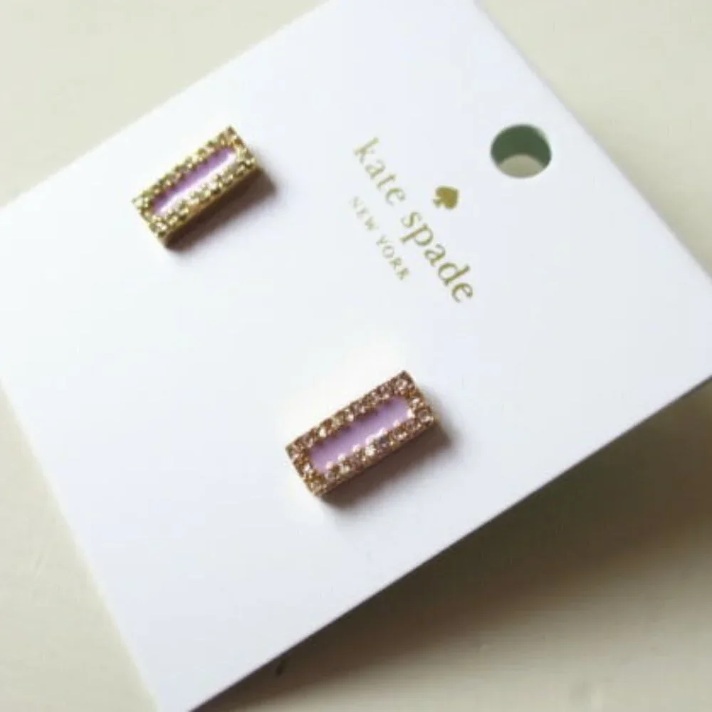 🆕 Kate Spade Lilac Raising The Bar Stud Earrings